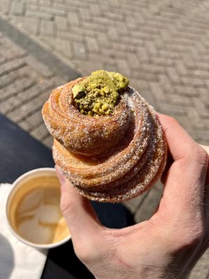 Pistachio Cruffin  at Saint-Jean in Amsterdam