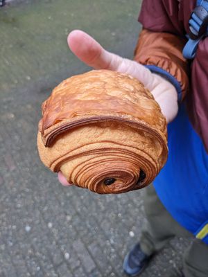 Chocolate croissant at Saint-Jean in Amsterdam