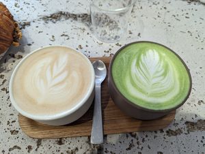 Latte & Matcha at Saint-Jean in Amsterdam