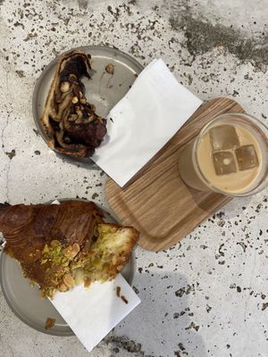 Babka & almond pistachio croissant   at Saint-Jean in Amsterdam