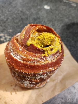 pistachio cruffin at Saint-Jean in Amsterdam