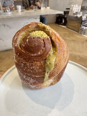 Pistacchio cruffin  at Saint-Jean in Amsterdam