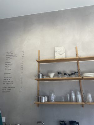 Coffee menu  at Saint-Jean in Amsterdam