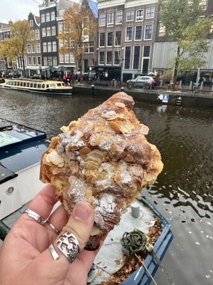 Almond croissant  at Saint-Jean in Amsterdam
