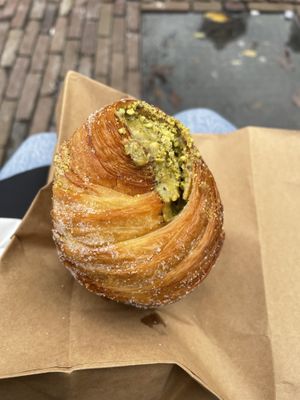 Pistachio cruffin   at Saint-Jean in Amsterdam