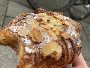 Almond croissant  at Saint-Jean in Amsterdam