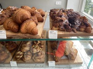 Offering Friday 31 May 2024. The pecan/maple croissant is quite nice, but a bit too sweet for my taste. at Saint-Jean in Amsterdam