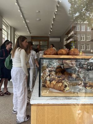 Cake and pastry selection and interiors  at Saint-Jean in Amsterdam