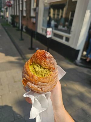 pistachio cruffin at Saint-Jean in Amsterdam