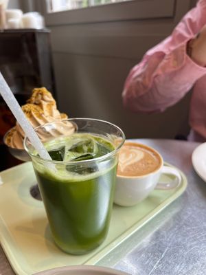 matcha lemonade  at Saint-Jean in Amsterdam