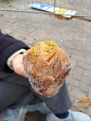 Pistachio cruffin at Saint-Jean in Amsterdam