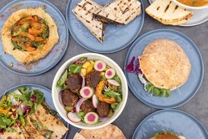 Some of our spread at Earthen  in Brooklyn