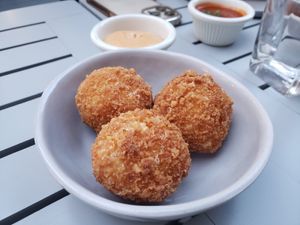 Arancini at Earthen  in Brooklyn