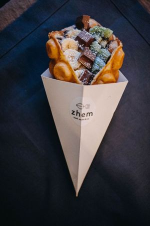  Bubble waffle  at zhem in Augsburg