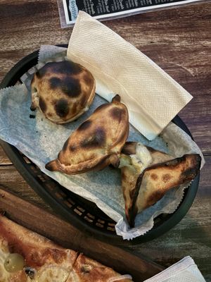 Toasty empanadas   at El Hornito in Uvita