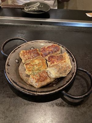 Yuba maki teppanyaki   at Gion Tanto - 祇園たんと in Kyoto