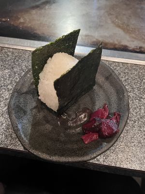 Rice ball with plum  at Gion Tanto - 祇園たんと in Kyoto