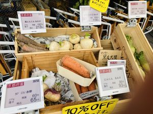 Naked veggies   at Totoya Zero Waste Market - 斗々屋 in Kyoto