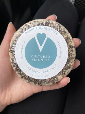 pepper brie  #Veganuary at Cultured Kindness Vegan Cheese Shop in Portland