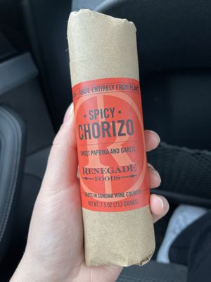 vegan chorizo   #Veganuary at Cultured Kindness Vegan Cheese Shop in Portland