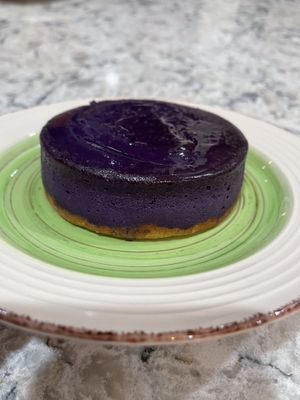 ube cheesecake   at Cultured Kindness Vegan Cheese Shop in Portland