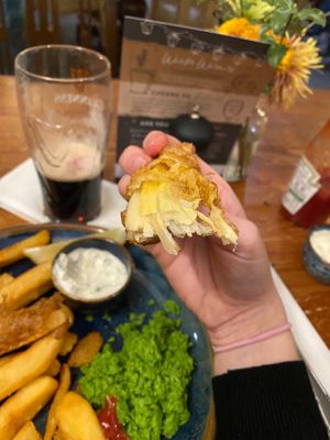 Banana blossom at The Rising Sun in St Mawes