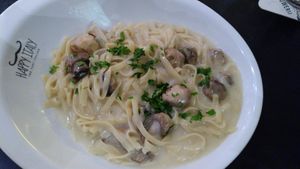 Pasta funghi at Happy Italy in Enschede