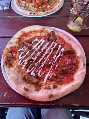 vegan pizza döner  at Happy Italy  in Tilburg