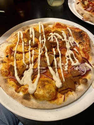 Pizza vegan döner  at Happy Italy  in Tilburg