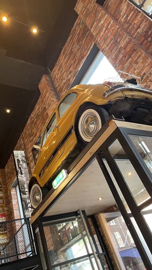 Car above the door   at Happy Italy in Venlo