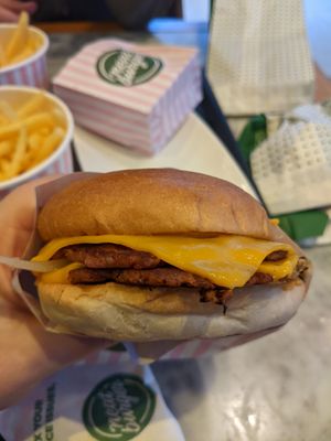 Smash burger at Neat Burger - Stratford in East London