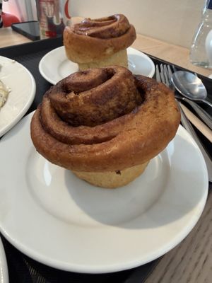 Vegan cinnamon rolls  at Red Coat Cafe in Edinburgh