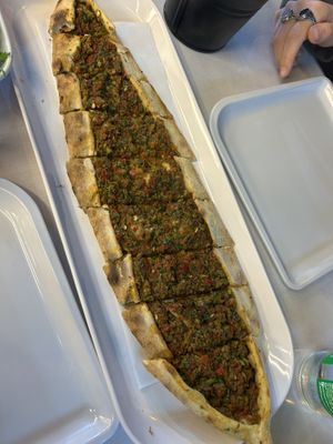 Vegan Pide  at Çinili Taş Fırın in Istanbul