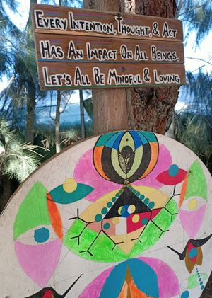 Be kind! at Global Tribe Biodynamic Ecovillage in Almonte