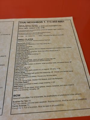  at Thai Neighbor in Oak Park