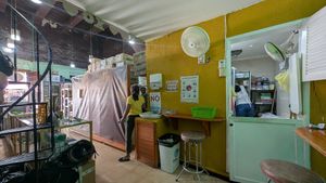 Shop and kitchen at Natura 2000 in Campeche