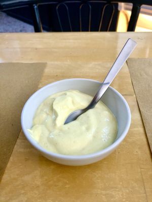Vegan mayo  at Mensa Sana - Bistró 23 in Milan
