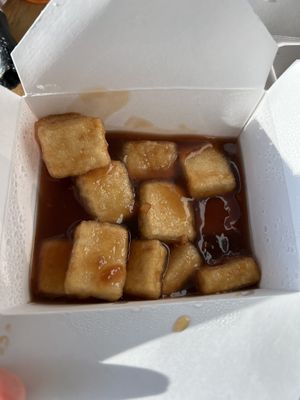 Orange tofu  at Stiks in Sarasota