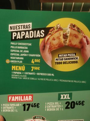 There's a vegan sandwich option as well at Papa John's in Guadalajara