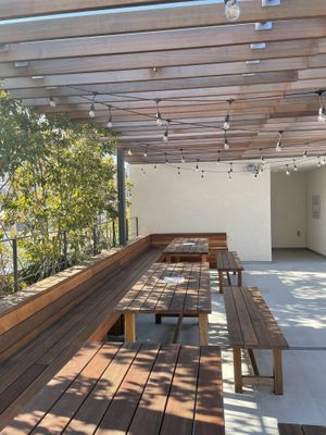 Cute area to bring your treats   at Tokyo Vegan Bakes in Tokyo