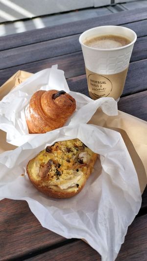 Croque Mademoiselle, Chocolate Croissant at Tokyo Vegan Bakes in Tokyo