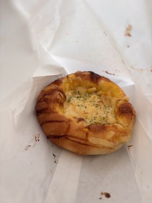 mayo corn pizza  at Tokyo Vegan Bakes in Tokyo