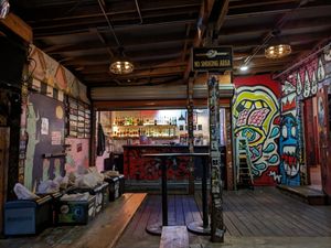  at Telegraph Beer Garden in Oakland