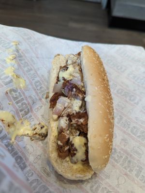 Philly cheesesteak at Lord of the Fries in Christchurch
