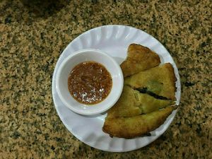 Pancakes with vegetable and mushrooms, 10dongs at Tinh Tam - Minh mang in Hue