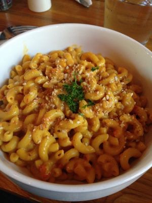 Macaroni and "cheese" at The Lunch Room in Ann Arbor