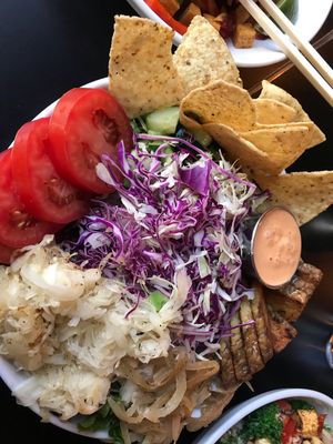 Tempeh Reuben salad  at The Lunch Room in Ann Arbor