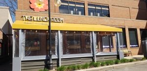 Back view. Outdoor seating at The Lunch Room in Ann Arbor
