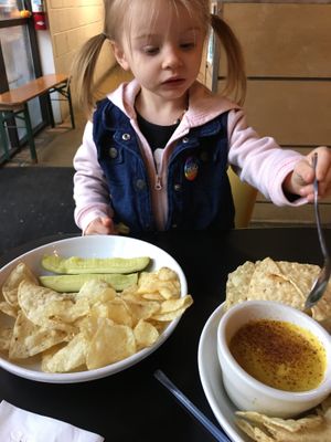 Chips and chees at The Lunch Room in Ann Arbor