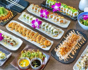 somo of our Vegan dishes... We have much more options at Shibuya Sushi Art - Weston in Weston